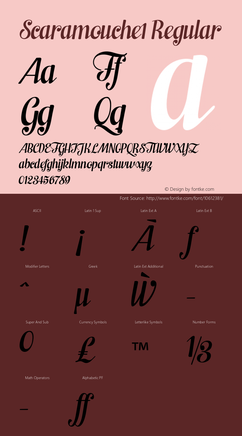 Scaramouche1 Regular Version 1.000;com.myfonts.easy.fenotype.scaramouche.regular1.wfkit2.version.3VZ9图片样张