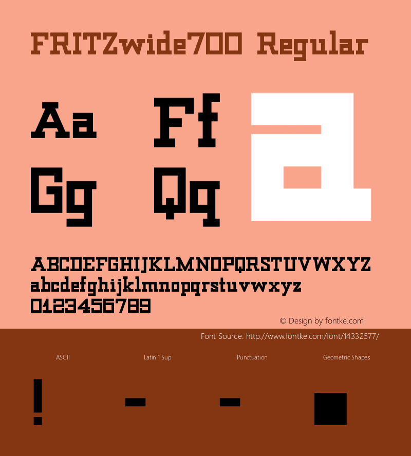 FRITZwide700 Regular Version 1.0图片样张