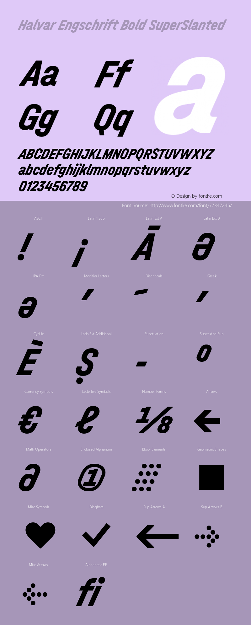 Halvar Engschrift Bold SuperSlanted Version 1.000图片样张