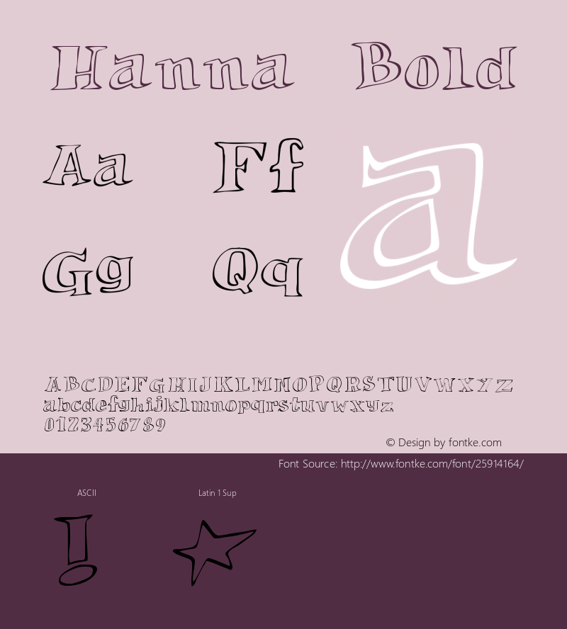 Hanna-Bold Version 001.000图片样张