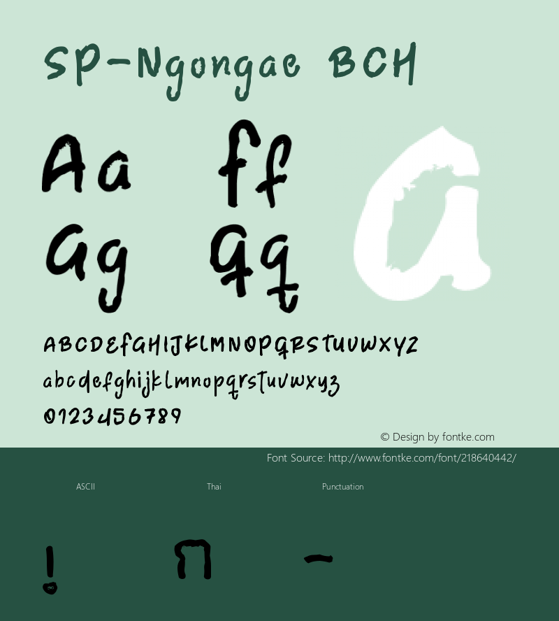 SP-Ngongae BCH Version 1.000;October 30, 2021;FontCreator 14.0.0.2793 64-bit图片样张