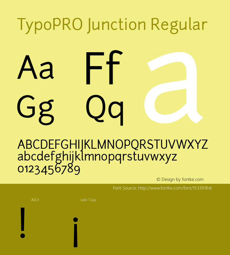 TypoPRO Junction Regular Version 1.056图片样张