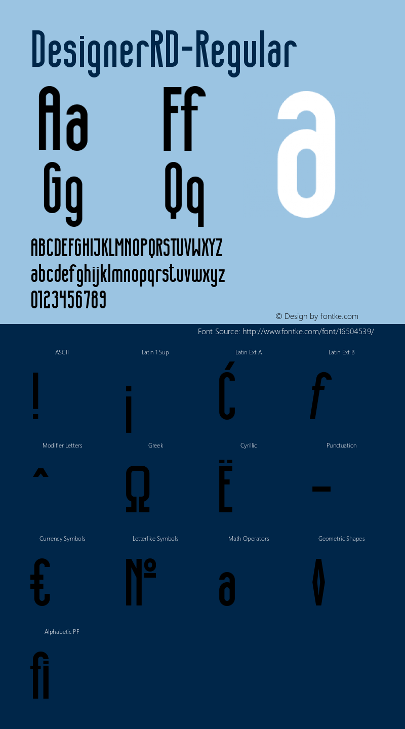 DesignerRD-Regular ☞ Version 001.000;com.myfonts.kostic.designer-rd.regular.wfkit2.h4gr图片样张