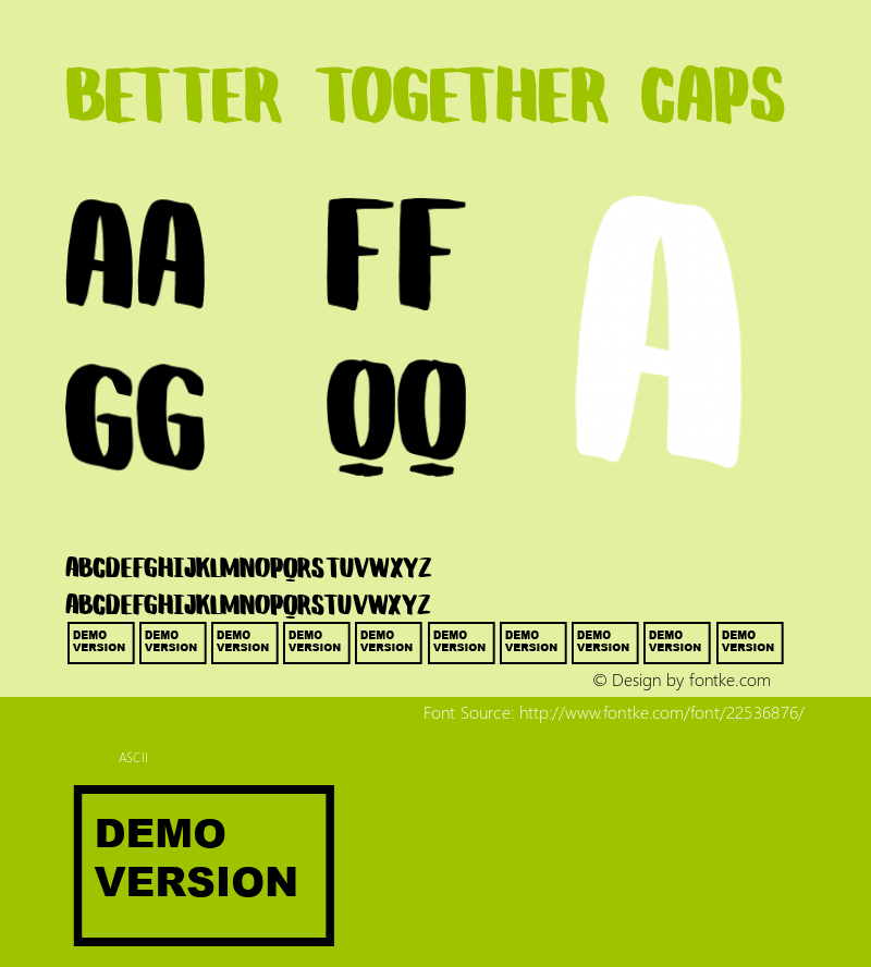 Better Together Caps Version 1.000图片样张