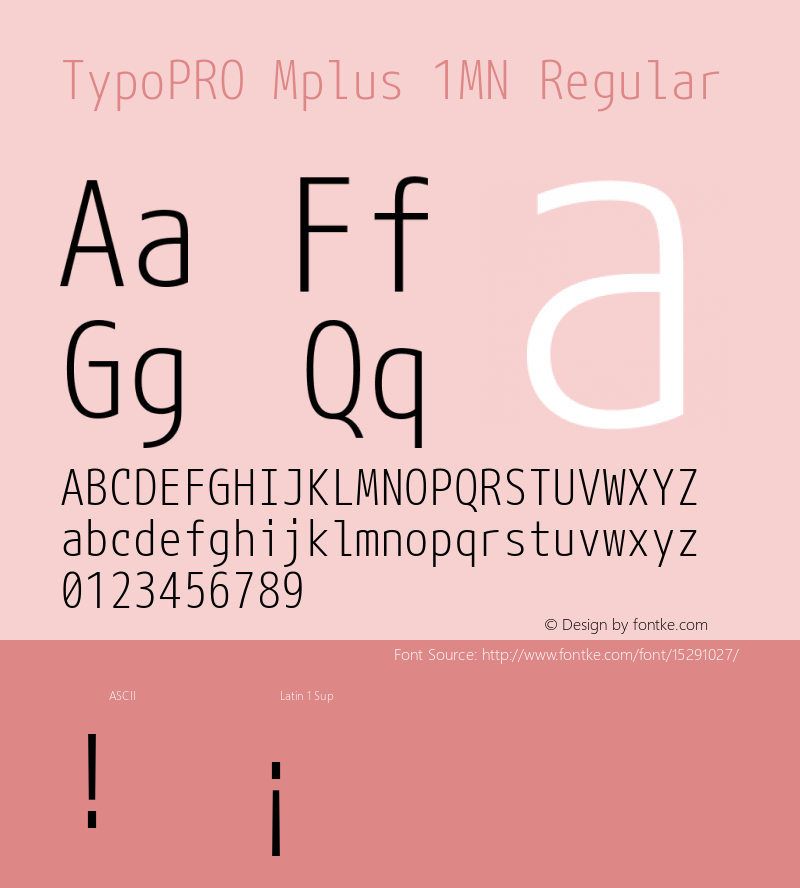 TypoPRO Mplus 1MN Regular Version 1.059图片样张