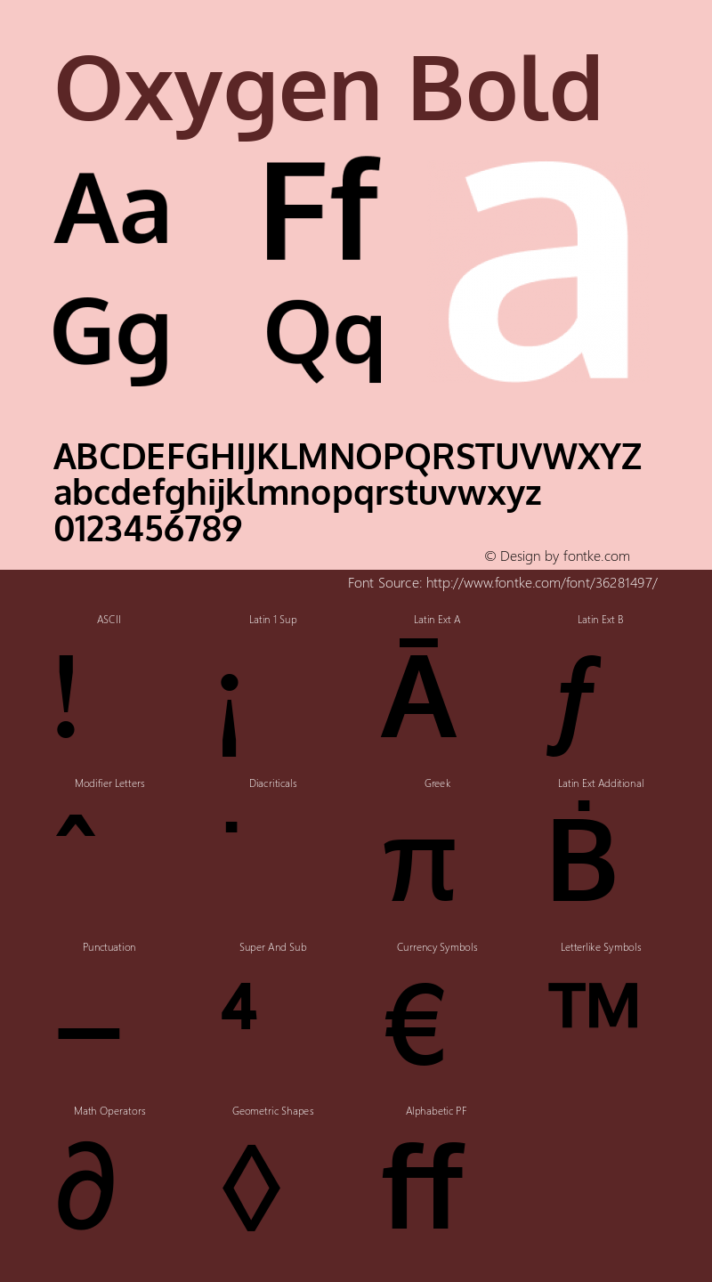 Oxygen Bold Version 0.2.3 webfont; ttfautohint (v0.93.3-1d66) -l 8 -r 50 -G 200 -x 0 -w 