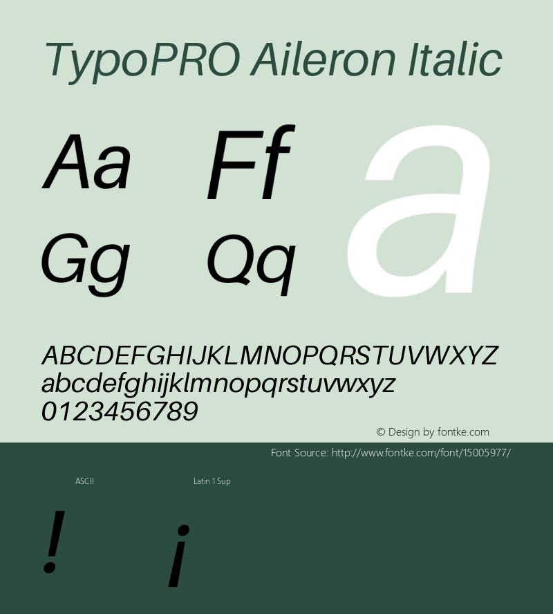 TypoPRO Aileron Italic Version 1.000;PS 001.000;hotconv 1.0.70;makeotf.lib2.5.58329图片样张