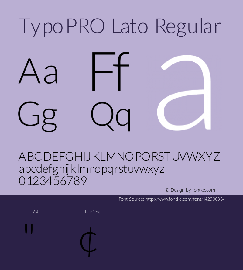 TypoPRO Lato Regular Version 1.105; Western+Polish opensource图片样张