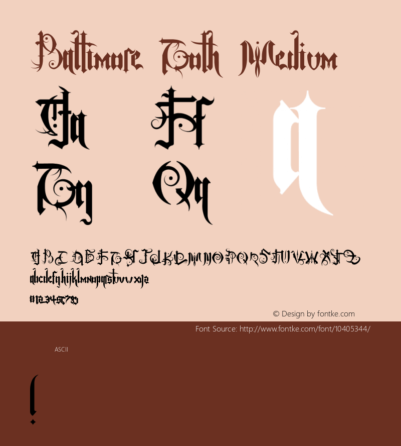 Baltimore Goth Medium Version 001.000图片样张