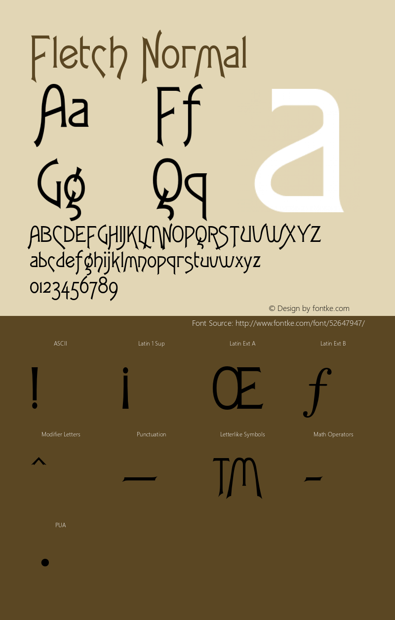 FletchNormal Altsys Fontographer 4.1 12/30/94 {DfLp-URBC-66E7-7FBL-FXFA}图片样张