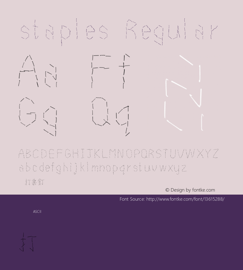 staples Regular 001.001图片样张