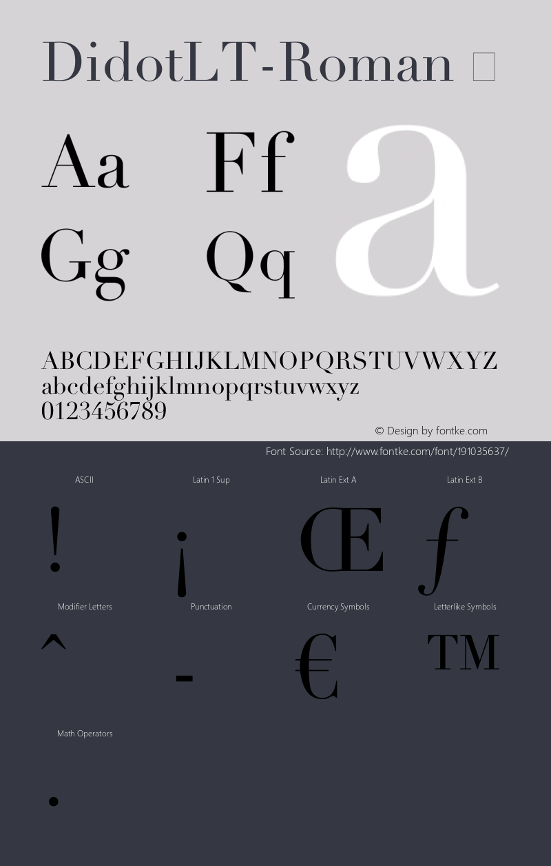 ☞Linotype Didot LT Roman Version 6.03;com.myfonts.easy.linotype.didot.linotype-didot-roman.wfkit2.version.3GRN图片样张