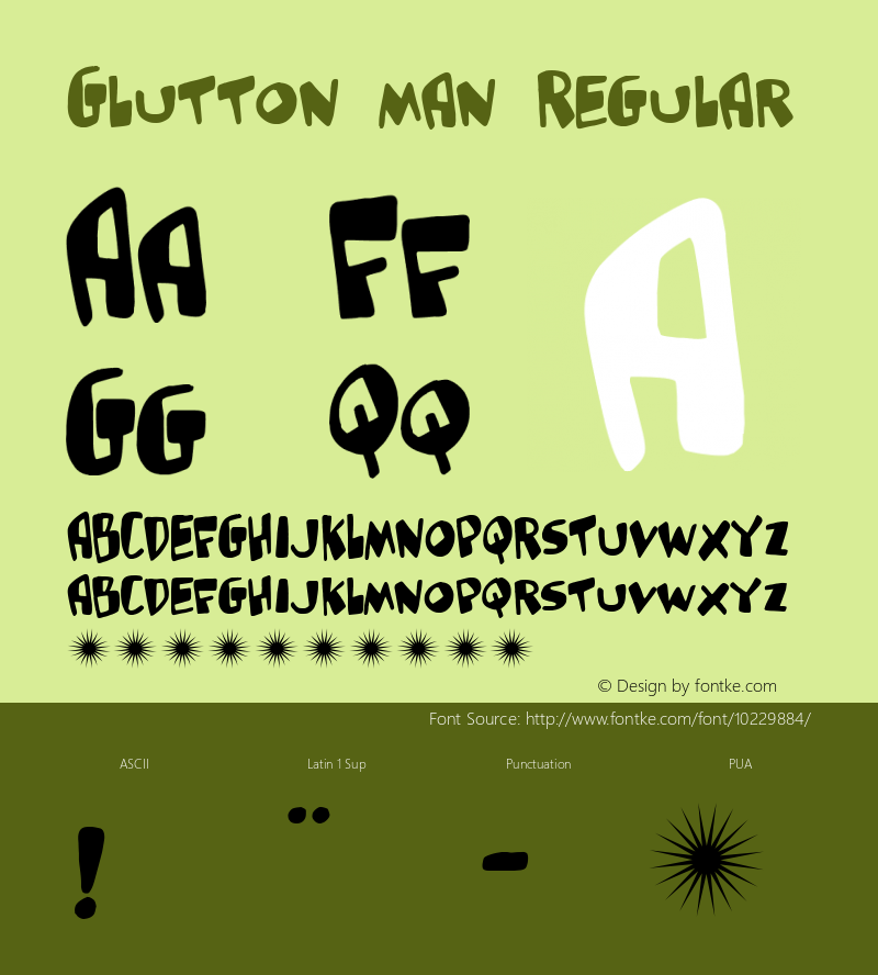 Glutton man Regular 2图片样张