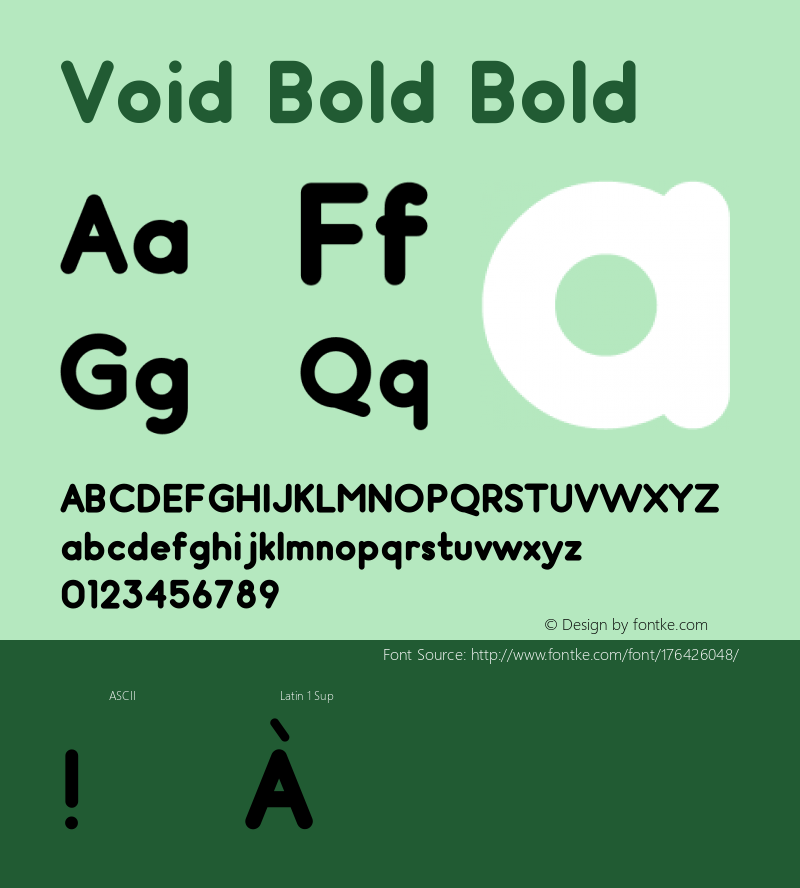 Void Bold Version 001.000图片样张