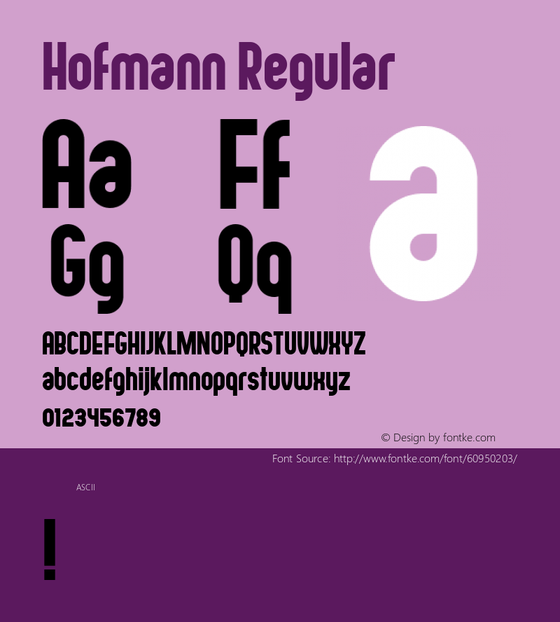 Hofmann Regular Version 1.000图片样张
