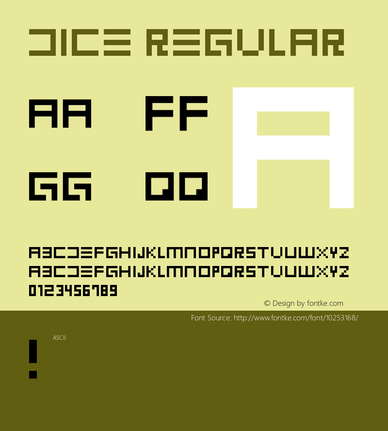 DICE Regular Version 1.0图片样张