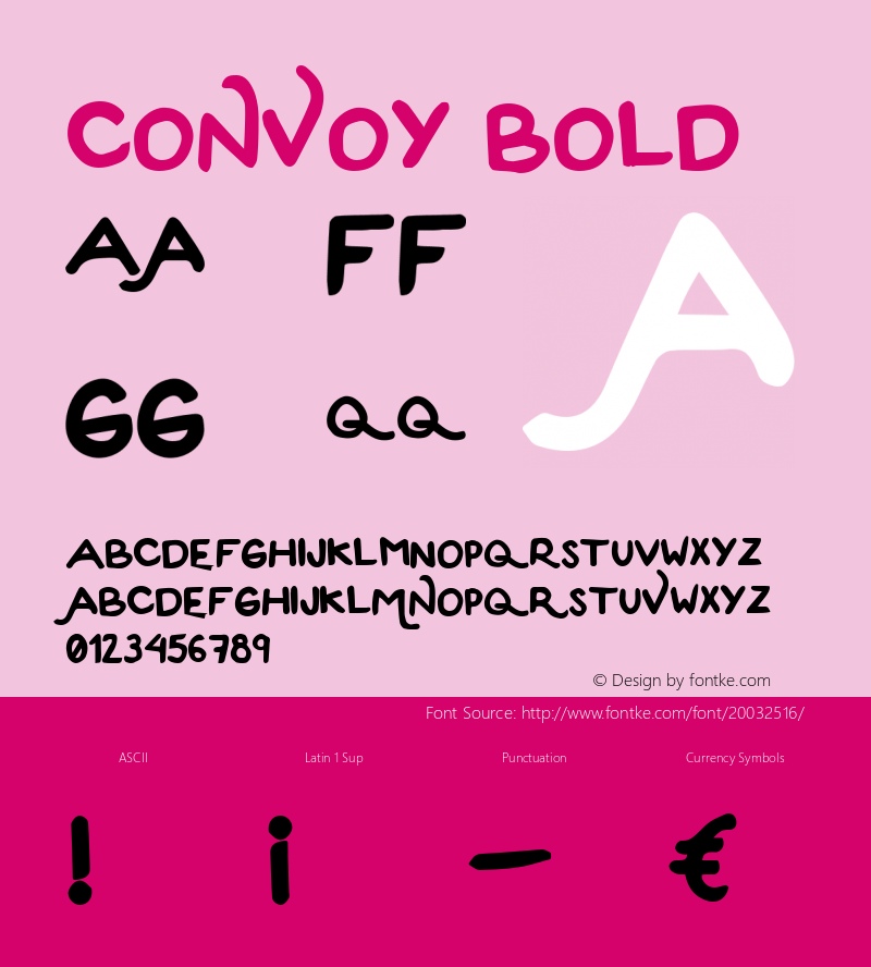 Convoy Bold Version 1.0图片样张