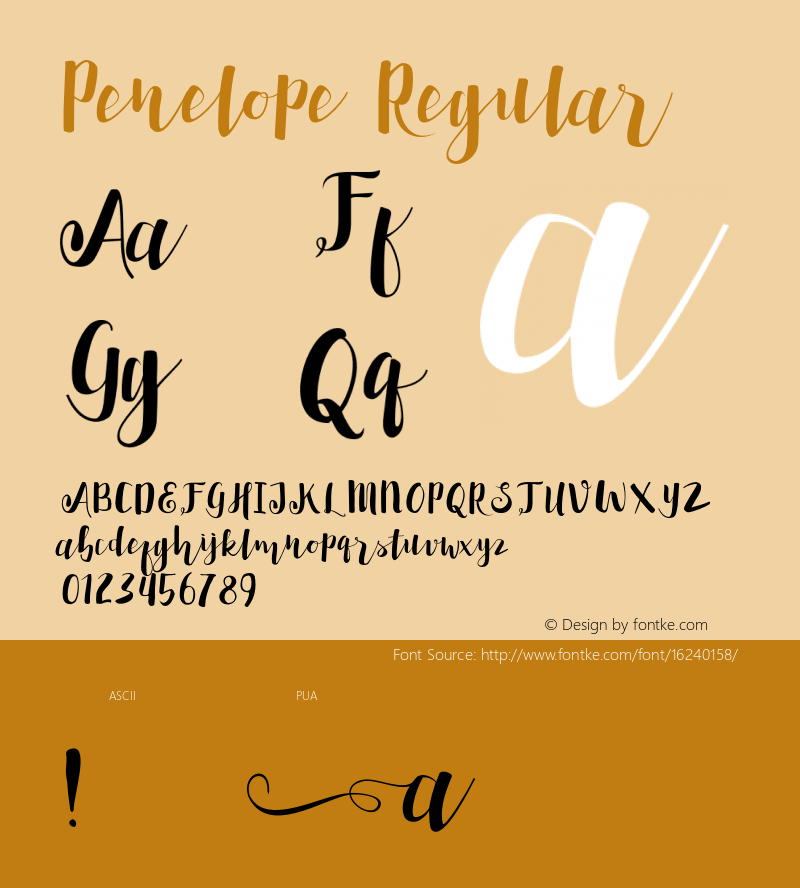 Penelope Regular Version 1.000图片样张