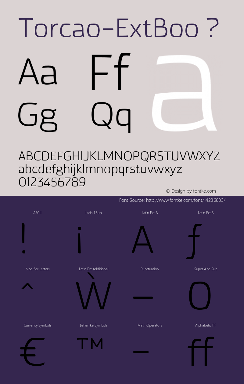 Torcao-ExtBoo ? Version 1.000;com.myfonts.insigne.torcao.ext-book.wfkit2.44Ea图片样张