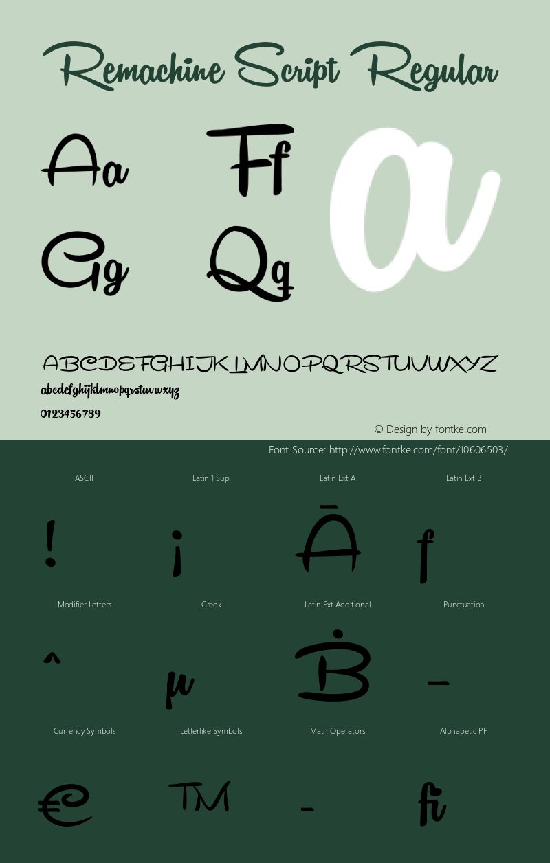 Remachine Script Regular Version 1.000;com.myfonts.easy.mawns.remachine-script.regular.wfkit2.version.3WPB图片样张