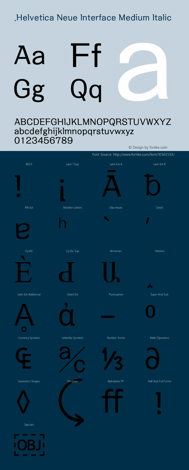 .Helvetica Neue Interface Medium Italic 9.0d61e1图片样张