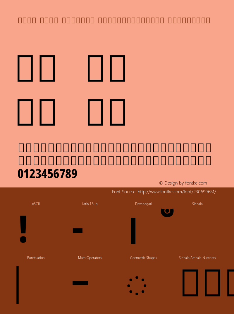 Noto Sans Sinhala ExtraCondensed ExtraBold Version 2.002; ttfautohint (v1.8) -l 8 -r 50 -G 200 -x 14 -D sinh -f none -a qsq -X 