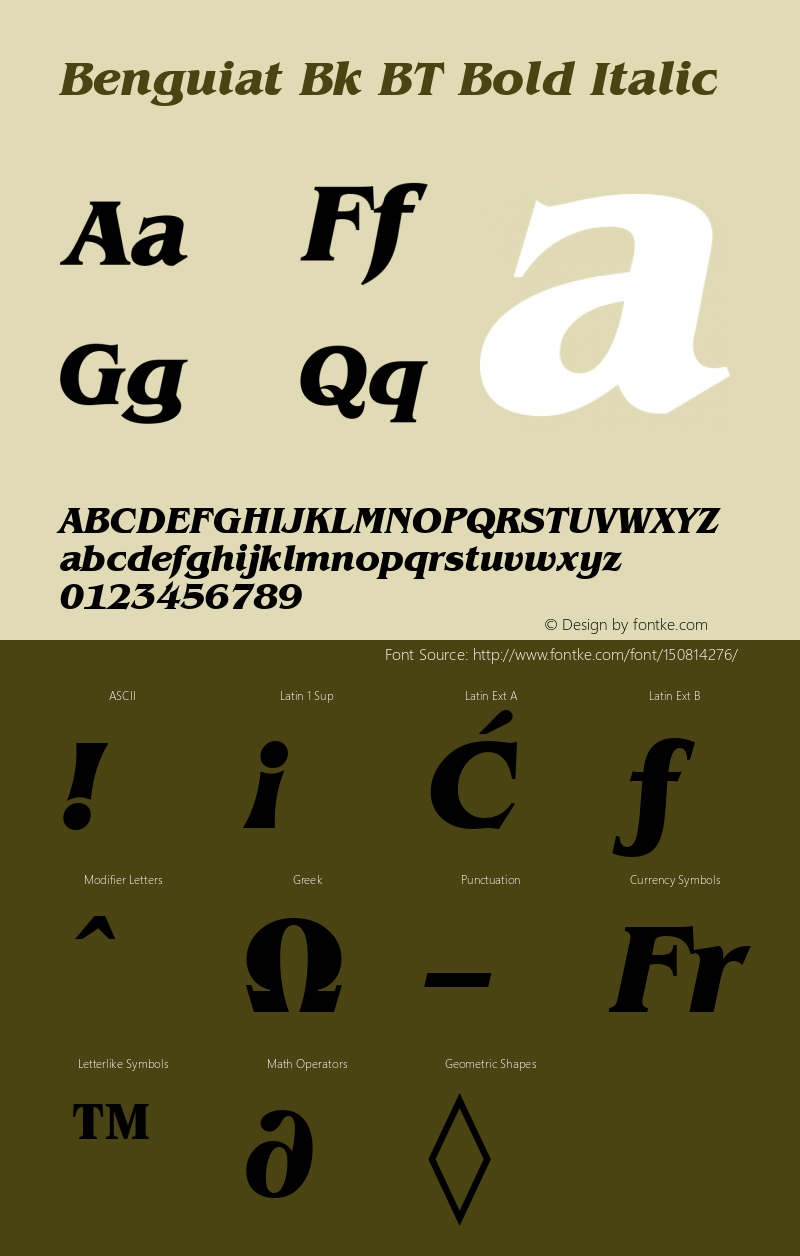 Benguiat Bold Italic BT mfgpctt-v1.53 Friday, January 29, 1993 11:36:54 am (EST)图片样张