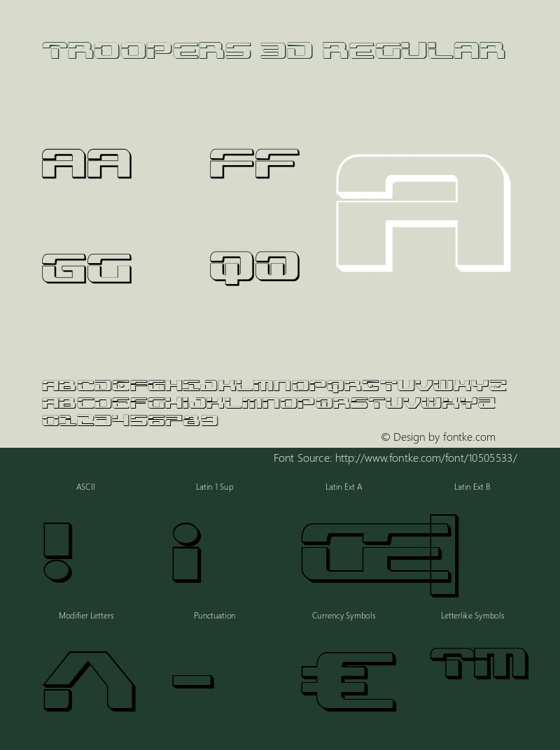 Troopers 3D Regular 001.000图片样张