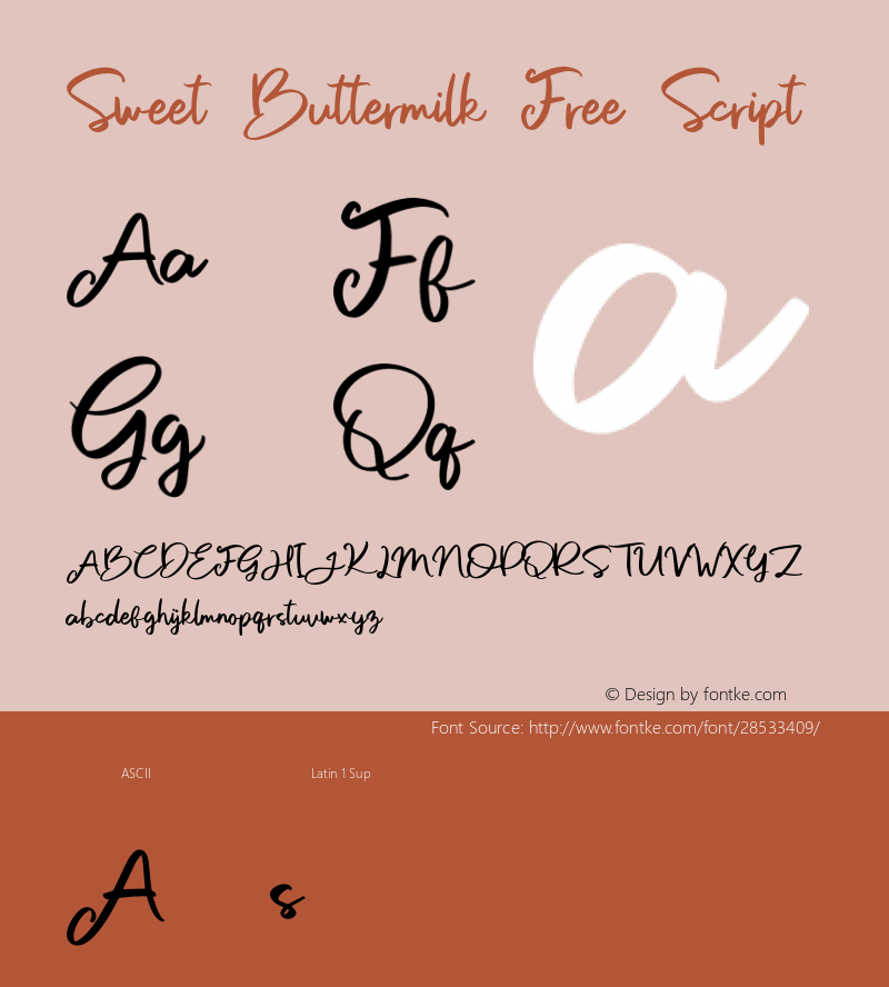 SweetButtermilkFree-Script Version 1.000图片样张
