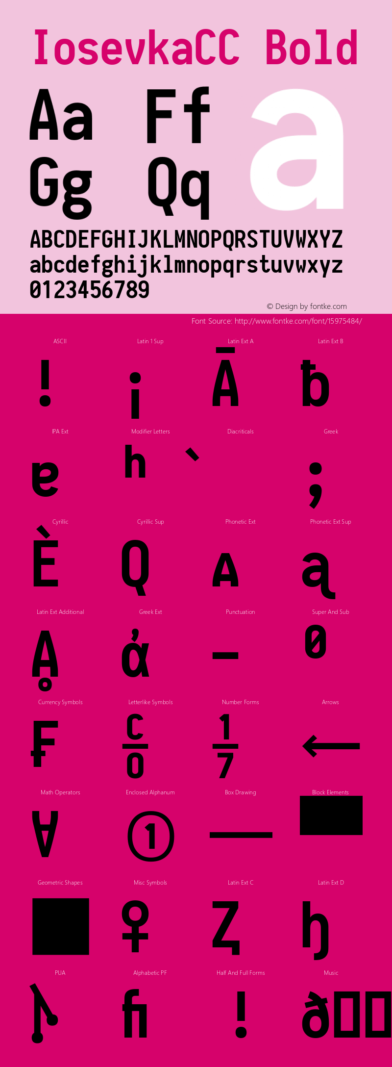 IosevkaCC Bold 1.1.0; ttfautohint (v1.4.1)图片样张