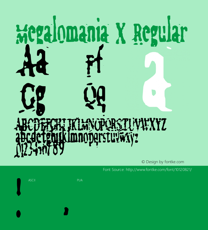 Megalomania X Regular 2003; 1.0, an X release图片样张