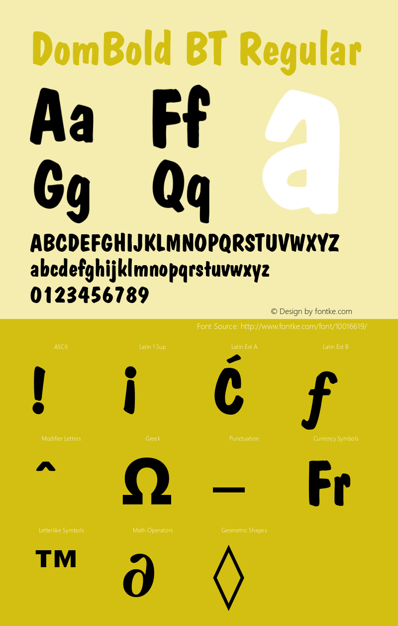 DomBold BT Regular mfgpctt-v4.4 Dec 22 1998图片样张