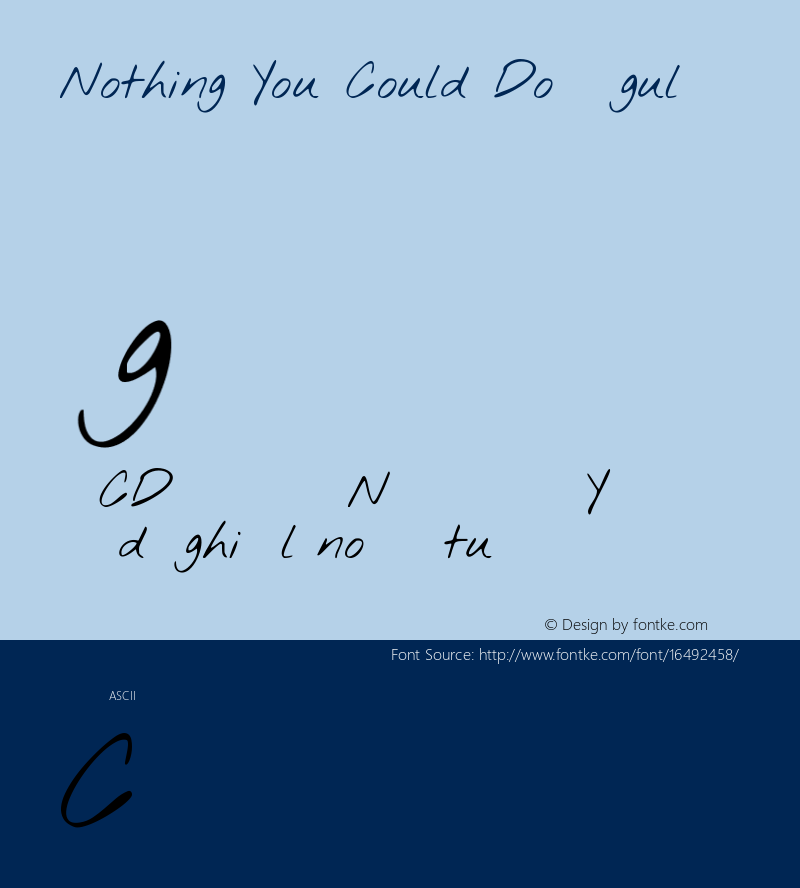 Nothing You Could Do Regular Version 1.005图片样张