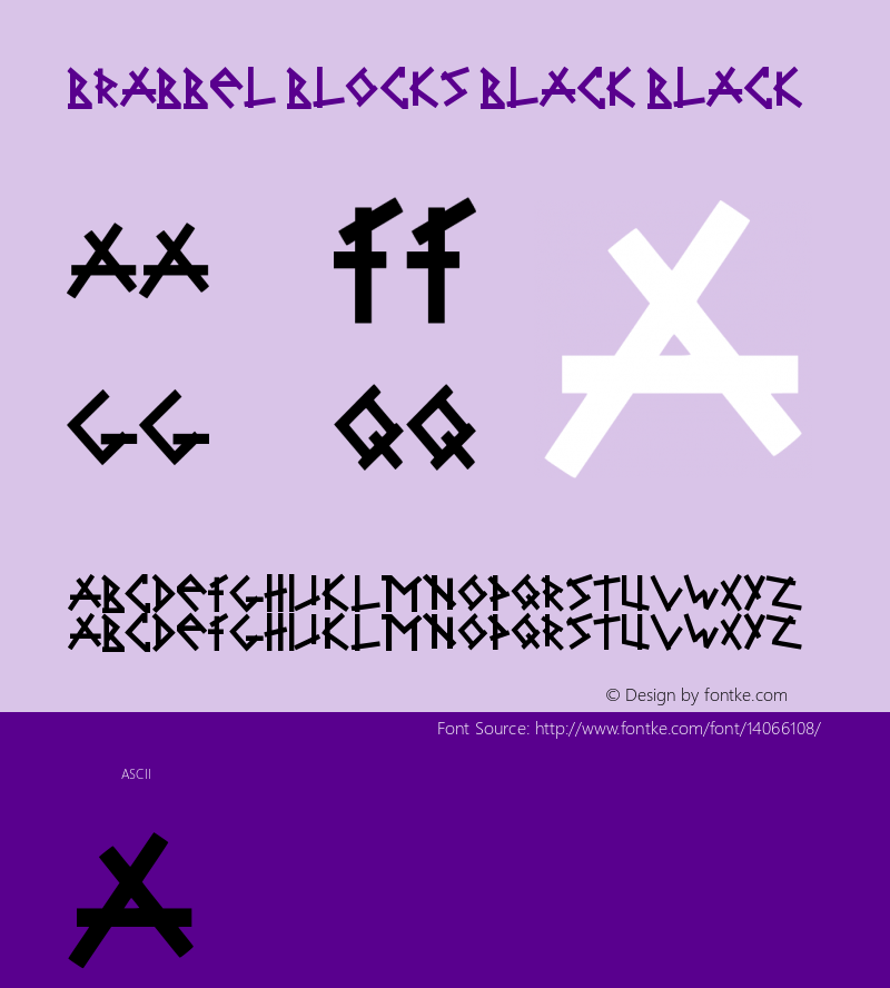 Brabbel Blocks Black Black Version 001.000图片样张