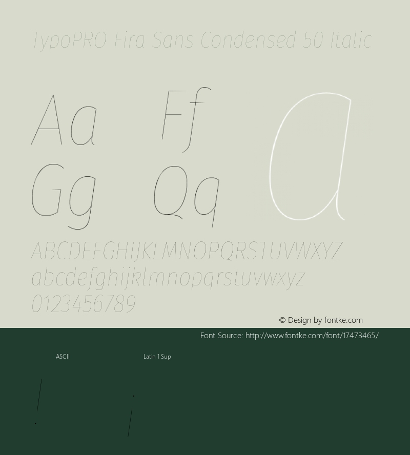 TypoPRO Fira Sans Condensed 50 Italic Version 4.202;PS 004.202;hotconv 1.0.88;makeotf.lib2.5.64775图片样张