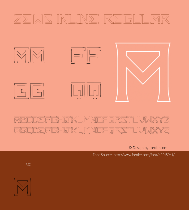 Zews Inline Version 1.001;Fontself Maker 1.1.0图片样张