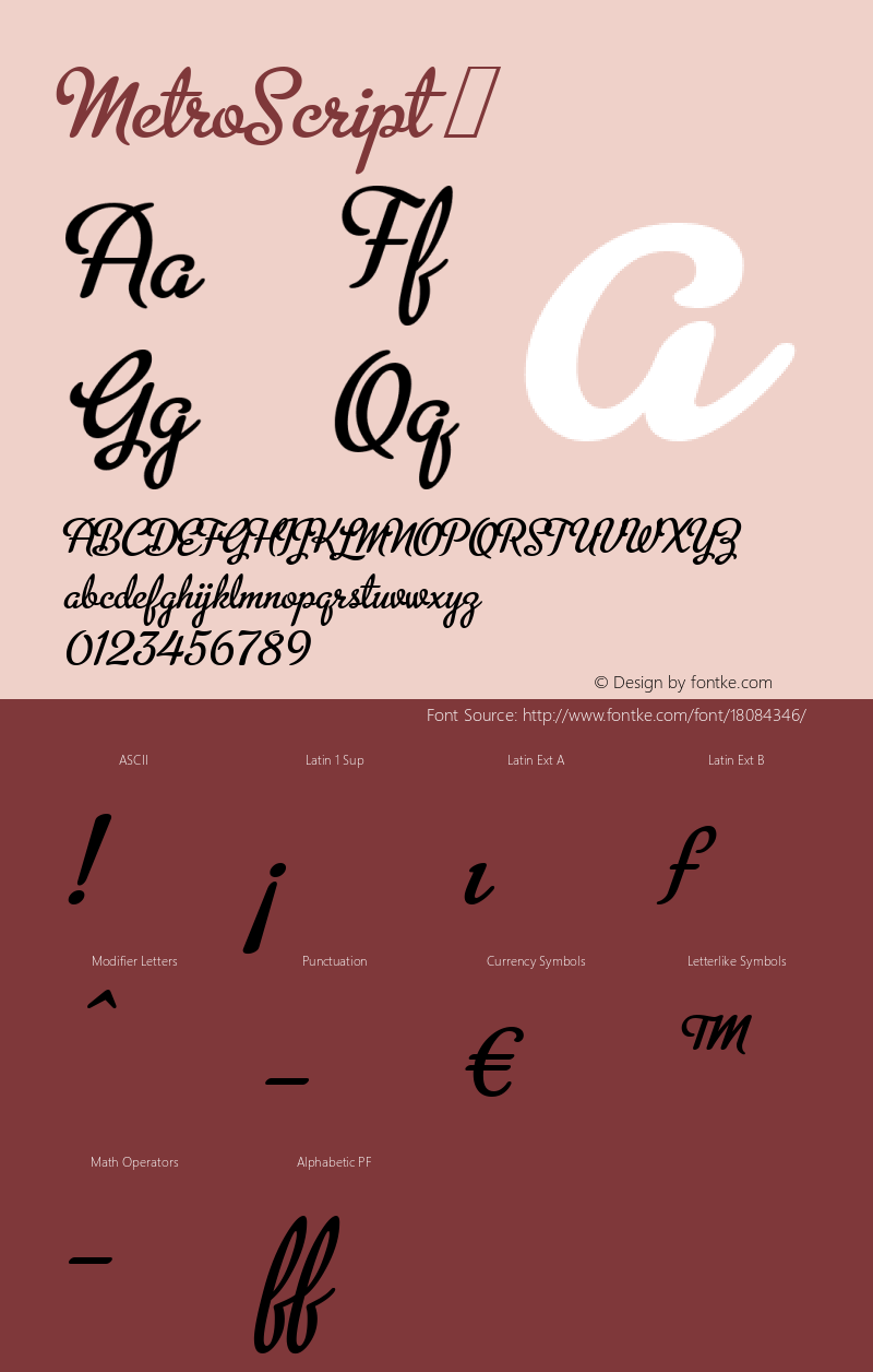 MetroScript ☞ 1.000;com.myfonts.easy.alphabetsoup.metroscript.regular.wfkit2.version.32hF图片样张