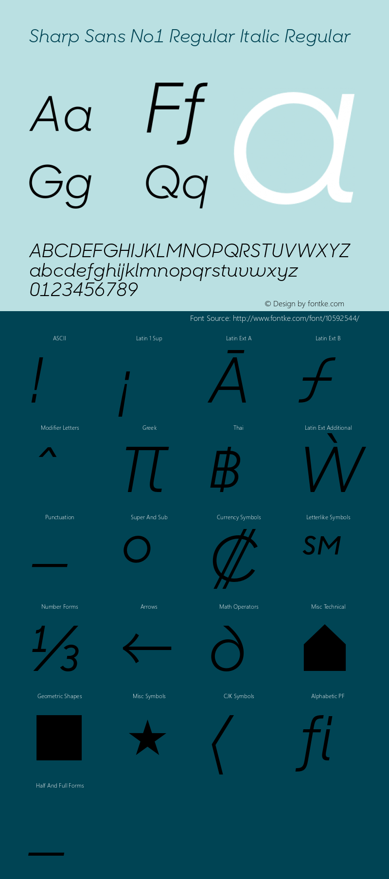 Sharp Sans No1 Regular Italic Regular Version 1.000;PS 001.001;hotconv 1.0.56图片样张