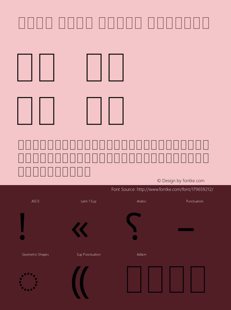 Noto Sans Adlam Regular Version 3.000; ttfautohint (v1.8.4) -l 8 -r 50 -G 200 -x 14 -D adlm -f none -a qsq -X 