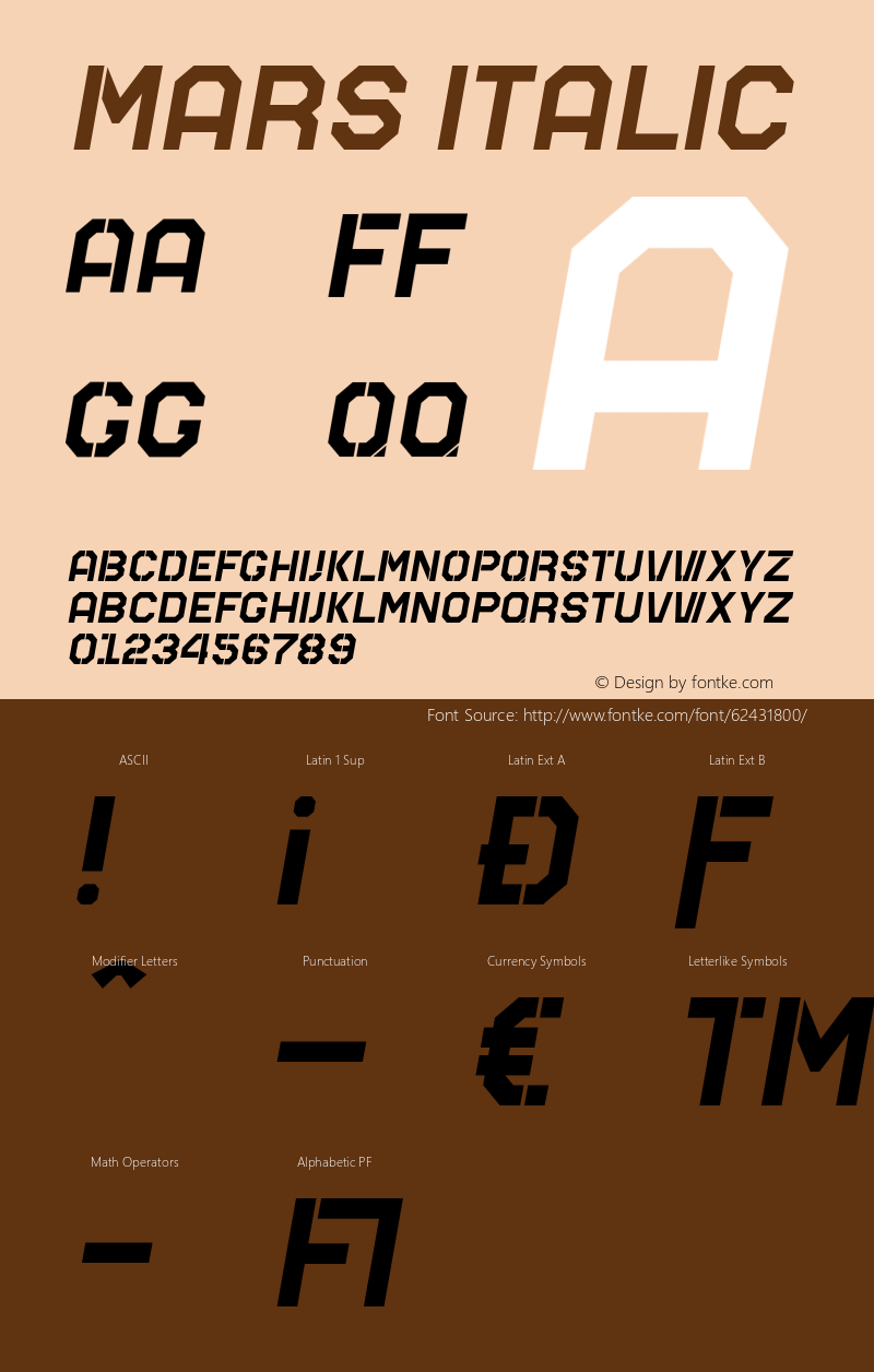 Mars-Italic Version 1.000图片样张