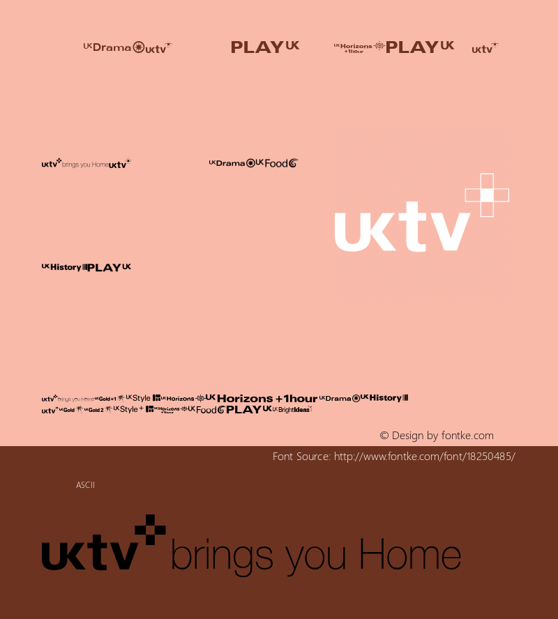 UKtv Family Logos Regular Version 1.0图片样张