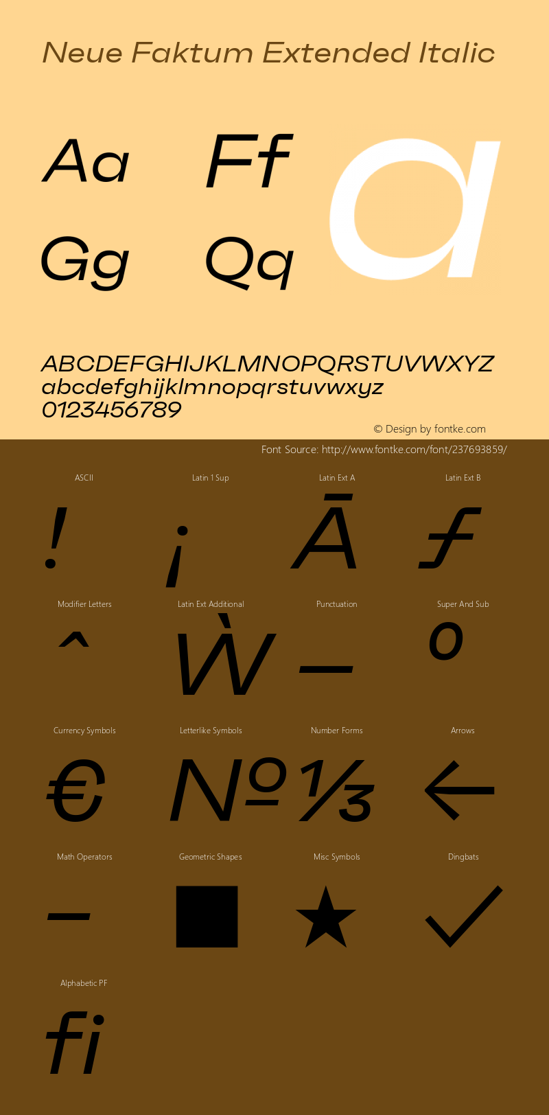 Neue Faktum Extended Italic Version 1.000图片样张