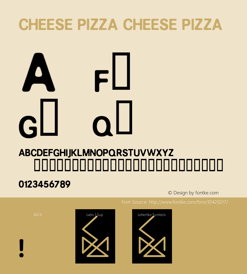 CHEESE PIZZA CHEESE PIZZA Version 1.00 2011图片样张