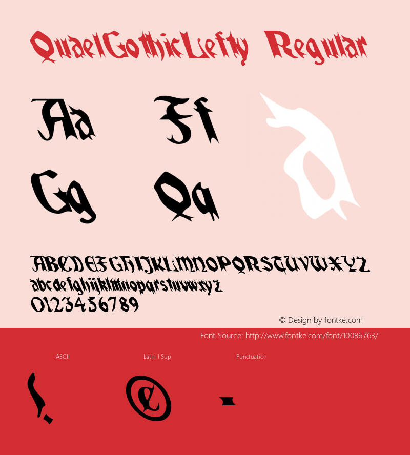 QuaelGothicLefty Regular . 27 03 01图片样张