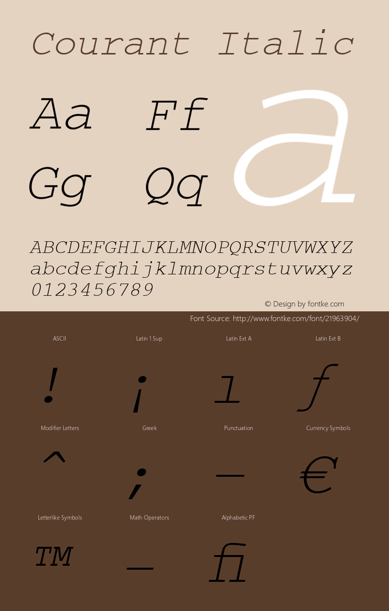 Courant Italic 001.31图片样张