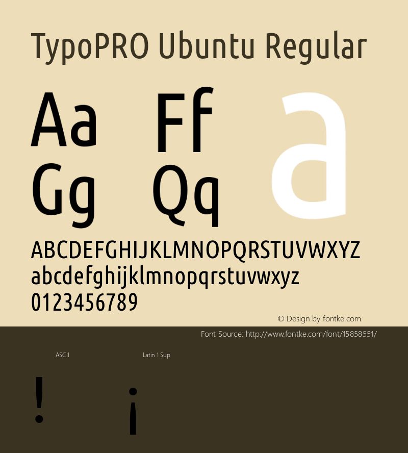 TypoPRO Ubuntu Regular 0.83图片样张