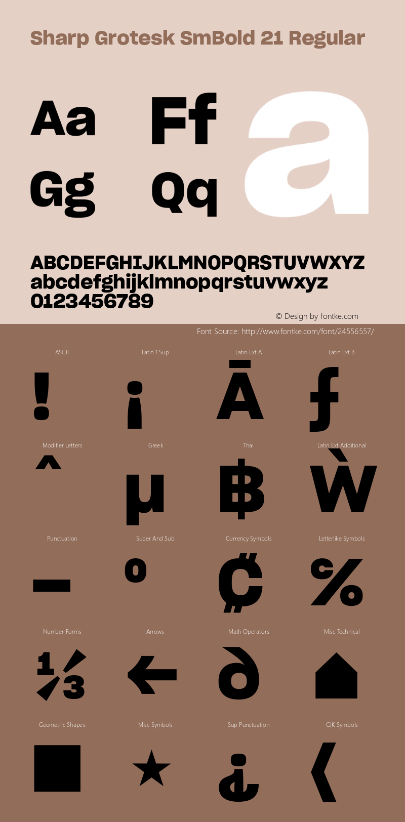 Sharp Grotesk SmBold 21 Regular Version 1.001;PS 0.000;hotconv 16.6.51;makeotf.lib2.5.65220图片样张