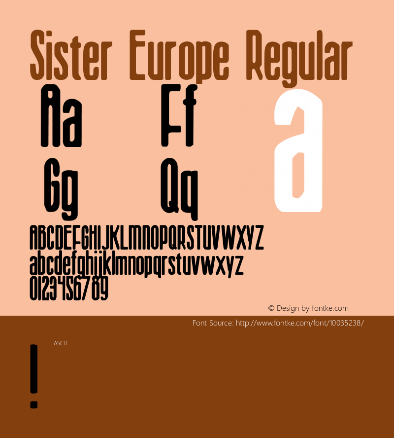 Sister Europe Regular 1图片样张