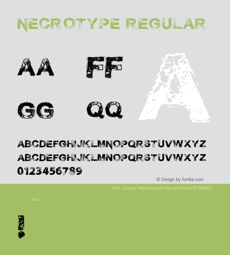 Necrotype Regular Version 1.00 2014图片样张