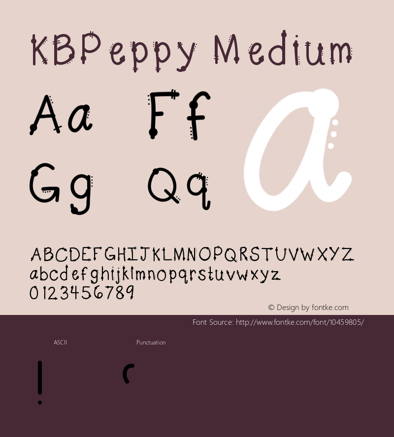 KBPeppy Medium Version 001.000图片样张